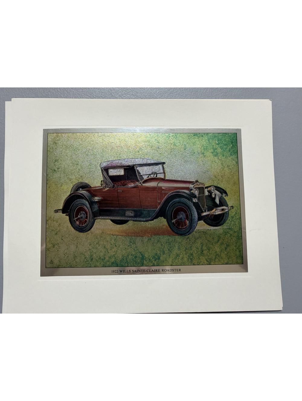 1922 Wills Sainte-Claire Roadster Vintage Car Print